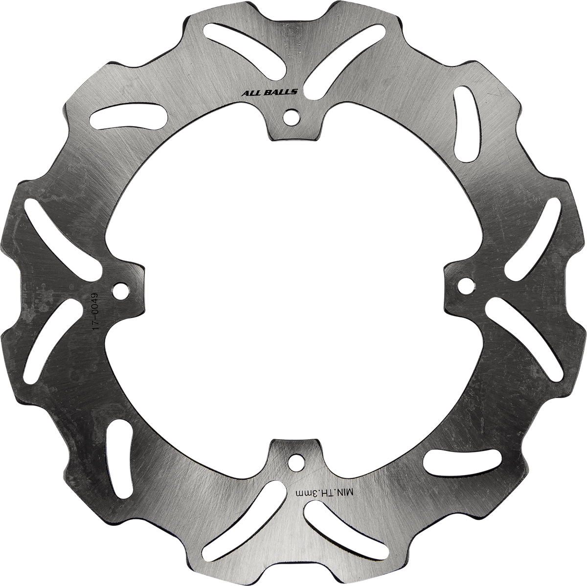 ALL BALLS Honda 18-0049 Slotted Wave-Style Brake Rotor - Kelly Motorsports