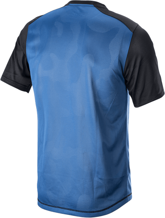 ALPINESTARS Alps 4.0 V2 Short-Sleeve Jersey - Blue/Black/Light Gray, Large - Kelly Motorsports