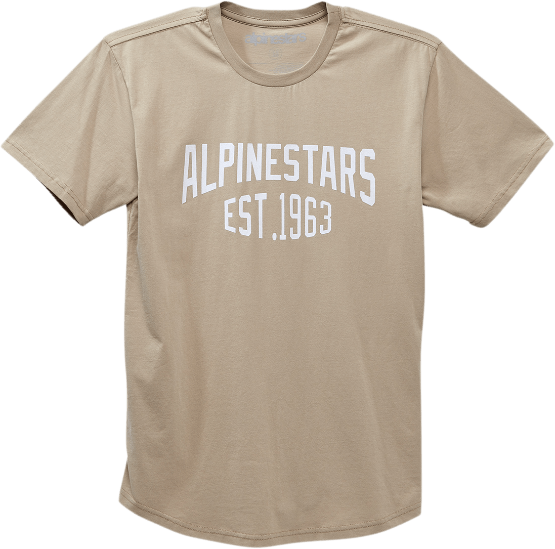 Alpinestars Arched Premium T-Shirt - Khaki, 2XL - Part Number 123071508892L - Kelly Motorsports