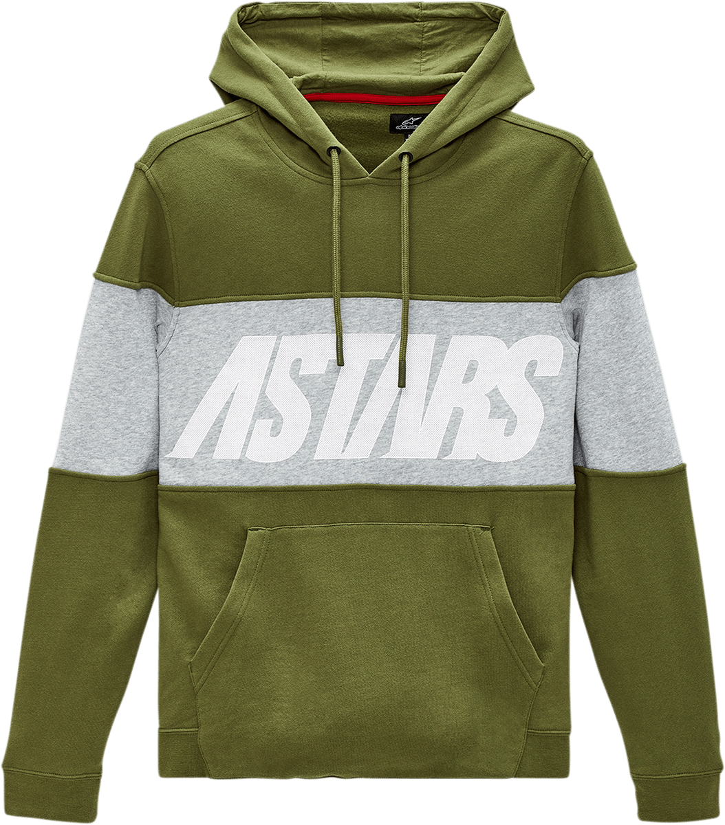 Alpinestars Border Hoodie - Olive, Large 12115121067L - Kelly Motorsports