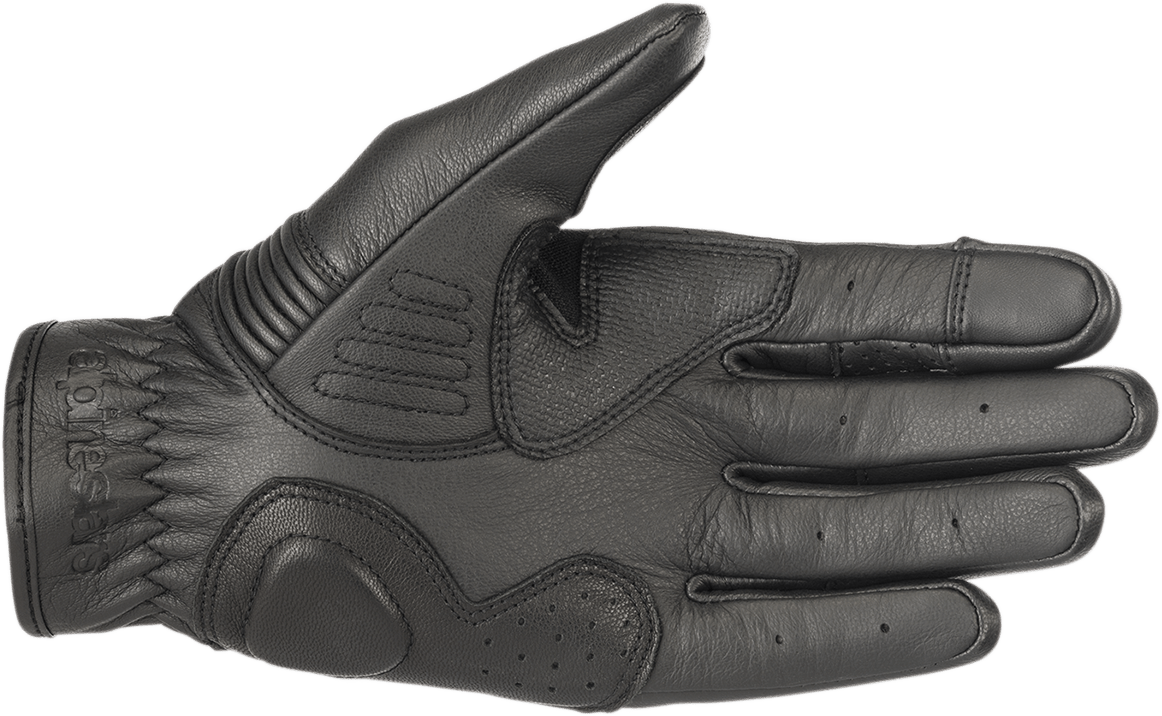 Alpinestars Crazy Eight Gloves - Black/Black, Size XL (Part Number 3509018-1100-XL) - Kelly Motorsports