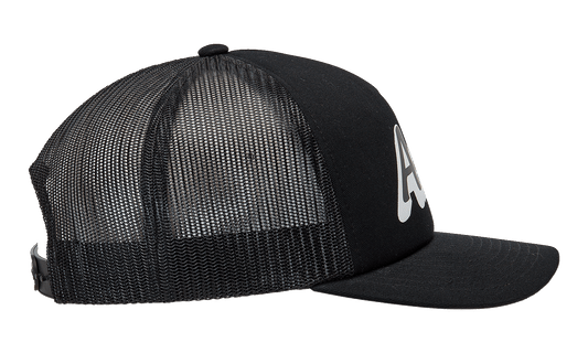Alpinestars Delivery Trucker Hat - Black/Black, Part Number 1213810101010OS - Kelly Motorsports