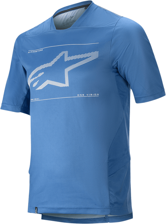 Alpinestars Drop 6.0 Short-Sleeve Jersey - Blue - Medium 1766320-7310-MD - Kelly Motorsports