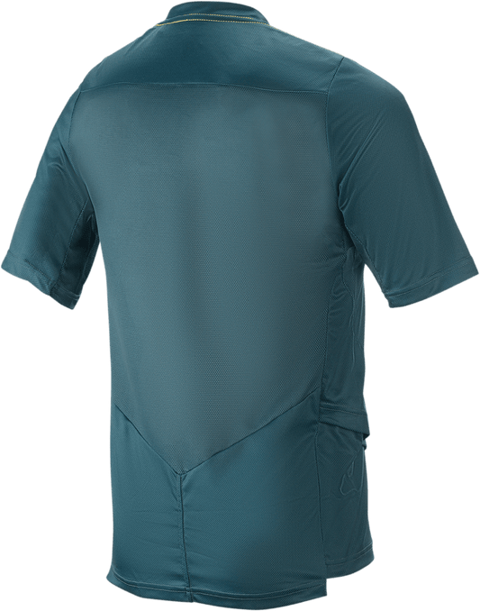 Alpinestars Drop 6.0 Short-Sleeve Jersey - Green - Small (Part Number 1766320-7170-SM) - Kelly Motorsports