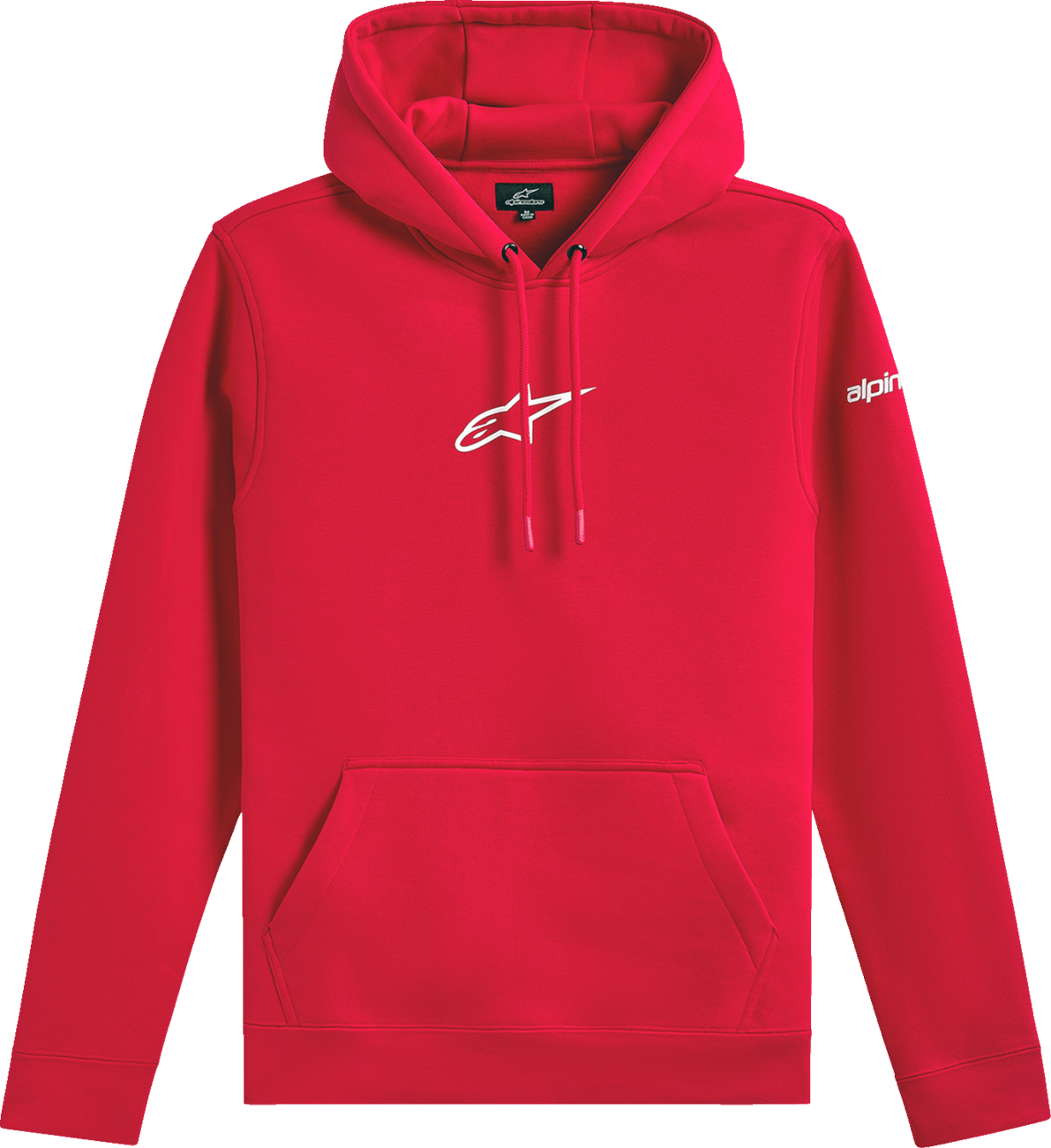 Alpinestars Frontal Pullover Hoodie - Red, Large, Part No. 1235-51610-30-L - Kelly Motorsports