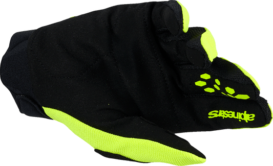 Alpinestars Full Bore V2 Gloves - Fluo Yellow/Black, Size 2XL, Part Number 3560426-551-2X - Kelly Motorsports