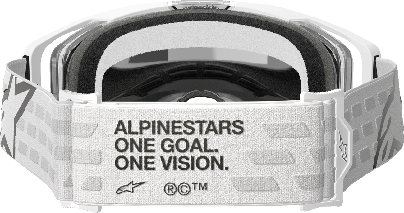 Alpinestars GOGGLES Vision 8 Goggle - White Frame with Silver Mirror Lens, Part 5101625 - 2055 - Kelly Motorsports