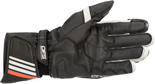Alpinestars GP Plus R v2 Gloves - Black/White, Size 3XL - Enhanced Protection and Comfort - Kelly Motorsports