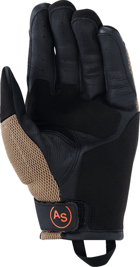 Alpinestars Manti Air Gloves - Dark Khaki/Black/Fluo Orange, Medium (Part Number 3570225-8038-M) - Kelly Motorsports