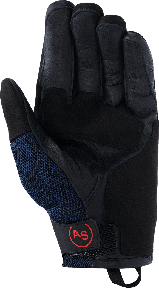 Alpinestars Manti Air Gloves Deep Blue/Fluo Red/Asphalt 3570225-7196 - Kelly Motorsports