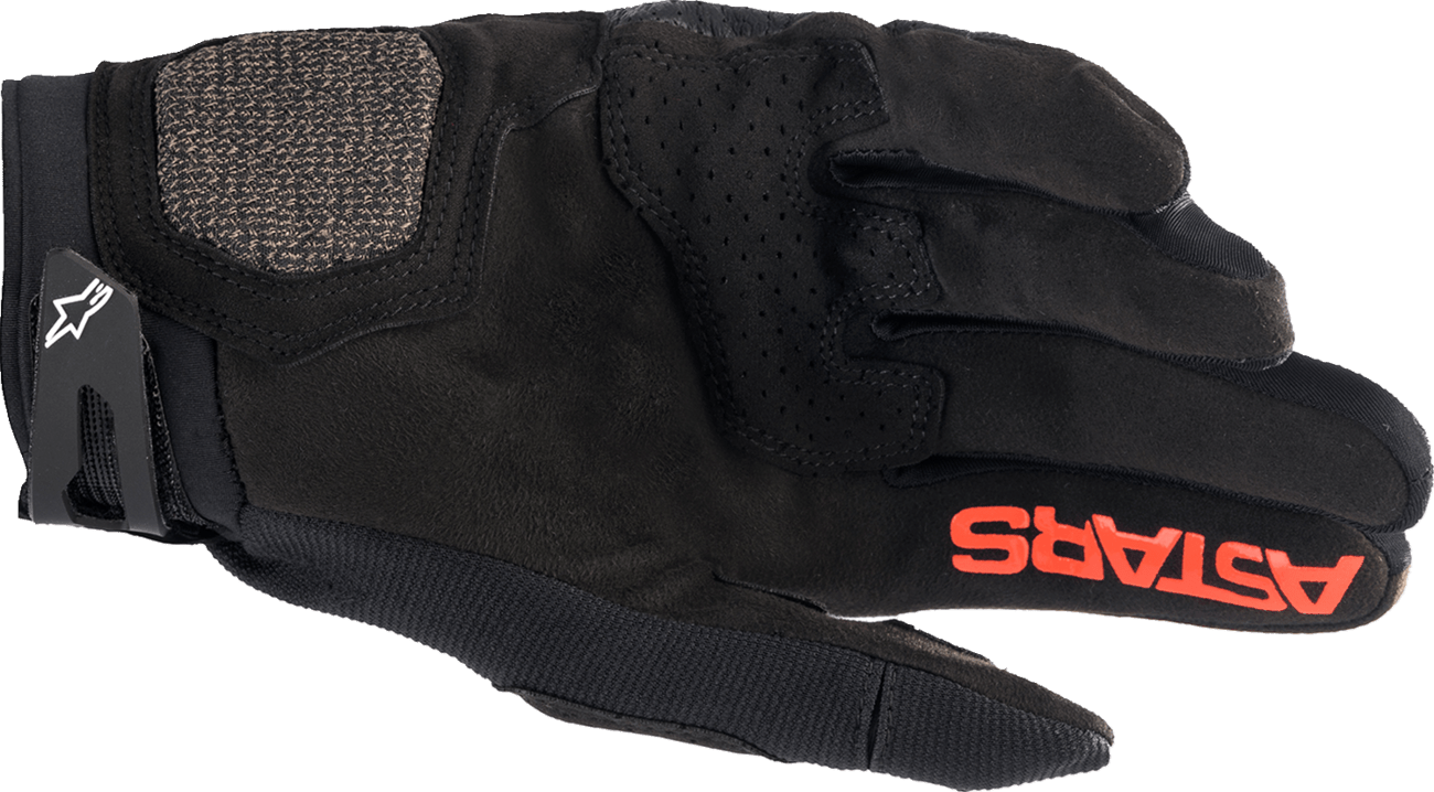Alpinestars Megawatt V2 Off-Road Gloves - Small, Black/Fluo Red, Part 3565023-1030-SM - Kelly Motorsports