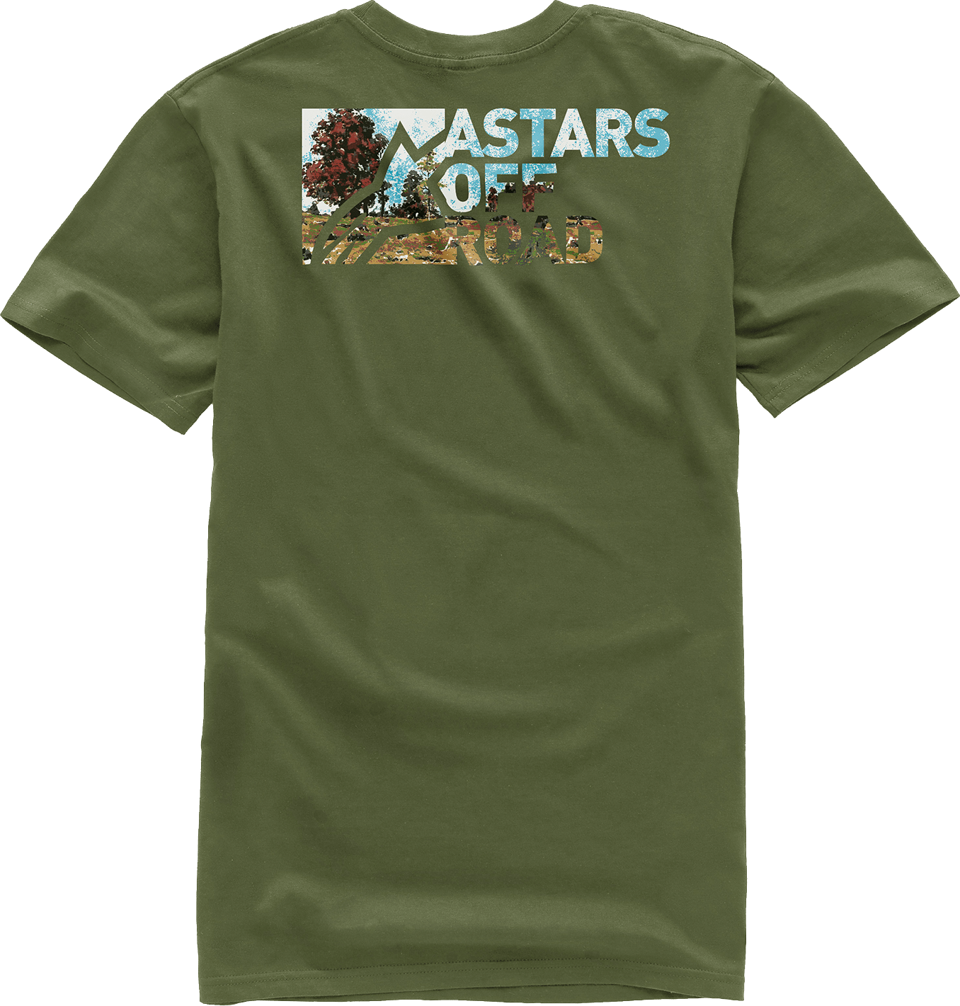 Alpinestars Painted T-Shirt in Military Green - XL (Part No. 1232-72224690XL) - Kelly Motorsports