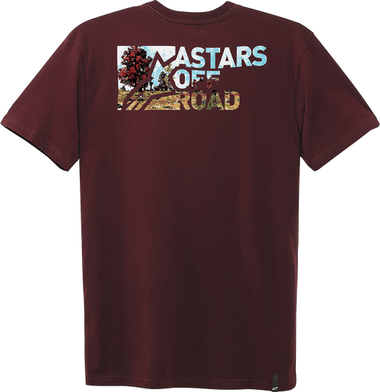 Alpinestars Painted T-Shirt - Maroon - XL 1232-72224838XL - Kelly Motorsports