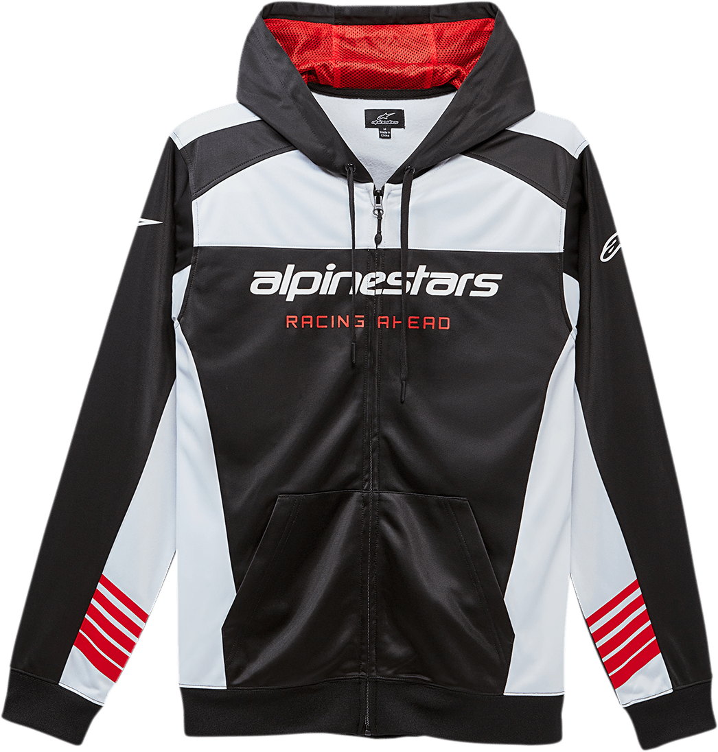 Alpinestars Sessions II Hoodie - Black/White, Medium, Part Number 1230531001020M - Kelly Motorsports
