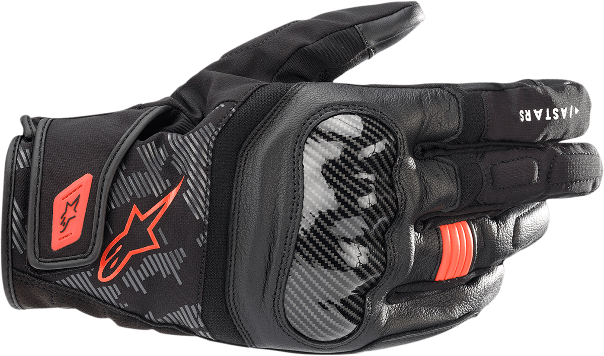 Alpinestars SMX Z Drystar® Gloves - Black/Fluo Red, Medium - Kelly Motorsports