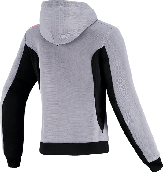 Alpinestars Stella Chrome Super Airflow Hoodie - Mid Gray/Black/Pink, Size Medium (Part 4210126-9299-M) - Kelly Motorsports