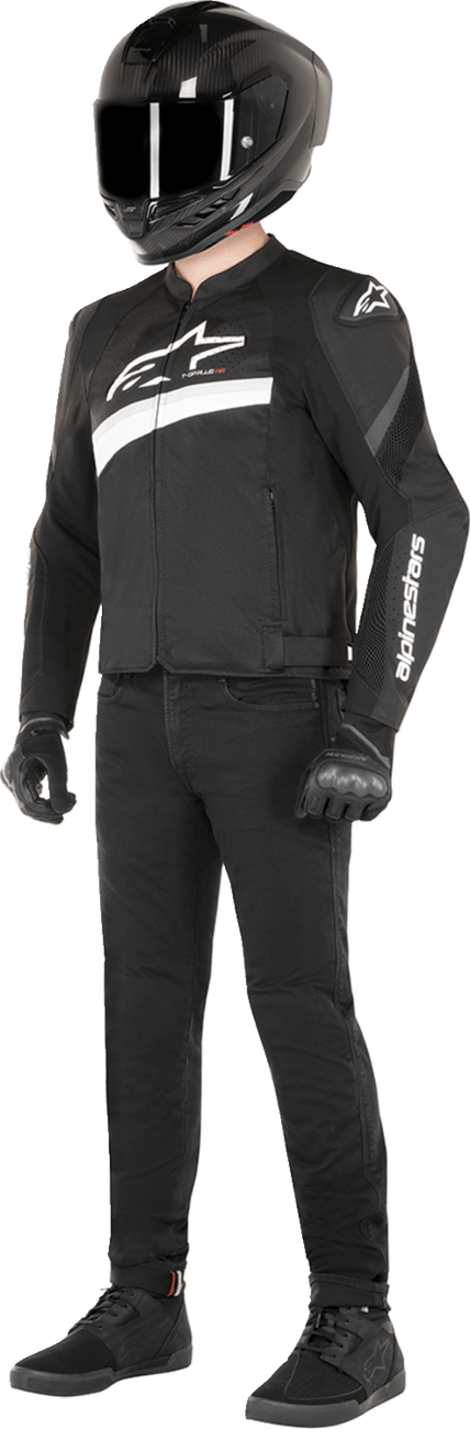 Alpinestars T-GP Plus R v4 Airflow Jacket - Black/White 3300624-12 - Kelly Motorsports