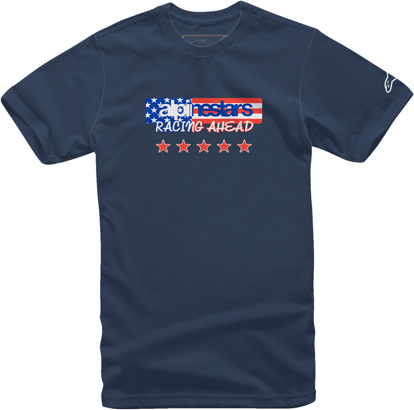 Alpinestars USA Again T-Shirt - Navy, Large - Part 12137261070L - Kelly Motorsports