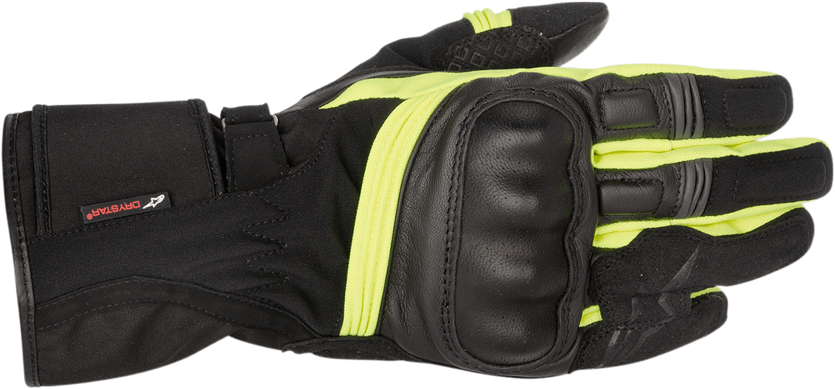 Alpinestars Valparaiso Drystar® Gloves - Black and Yellow, Small - 3526014-155-S - Kelly Motorsports