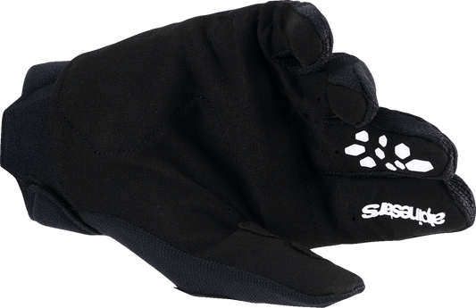 Alpinestars Youth Full Bore V2 Gloves - Black/White, Small (Part 3540226-12-S) - Kelly Motorsports