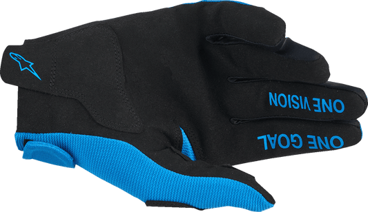 Alpinestars Youth Radar Gloves UCLA Blue/White XS - Lightweight Motorcycle Gloves with Touchscreen Compatibility - Kelly Motorsports