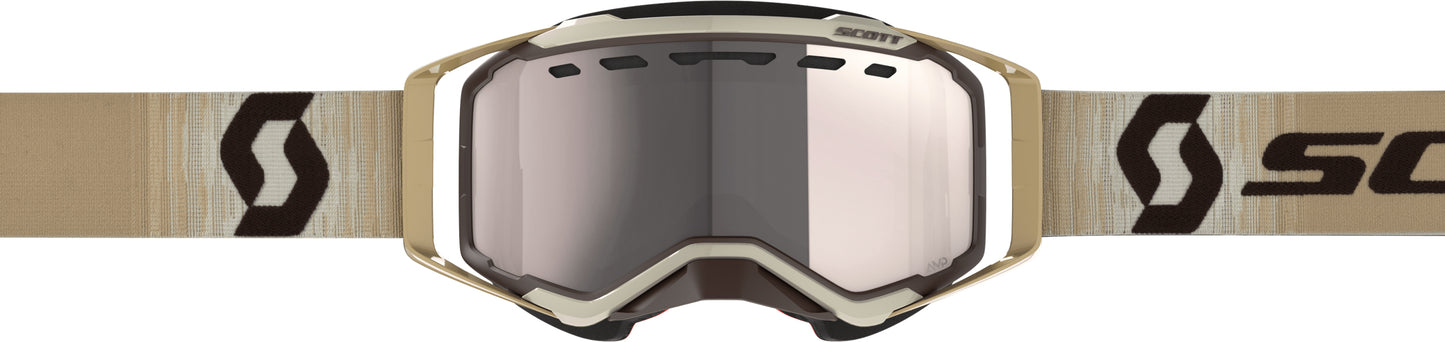 Scott Prospect Snowcross Goggle Beige/Brown with Silver Chrome Lens - Part 272846-1074313