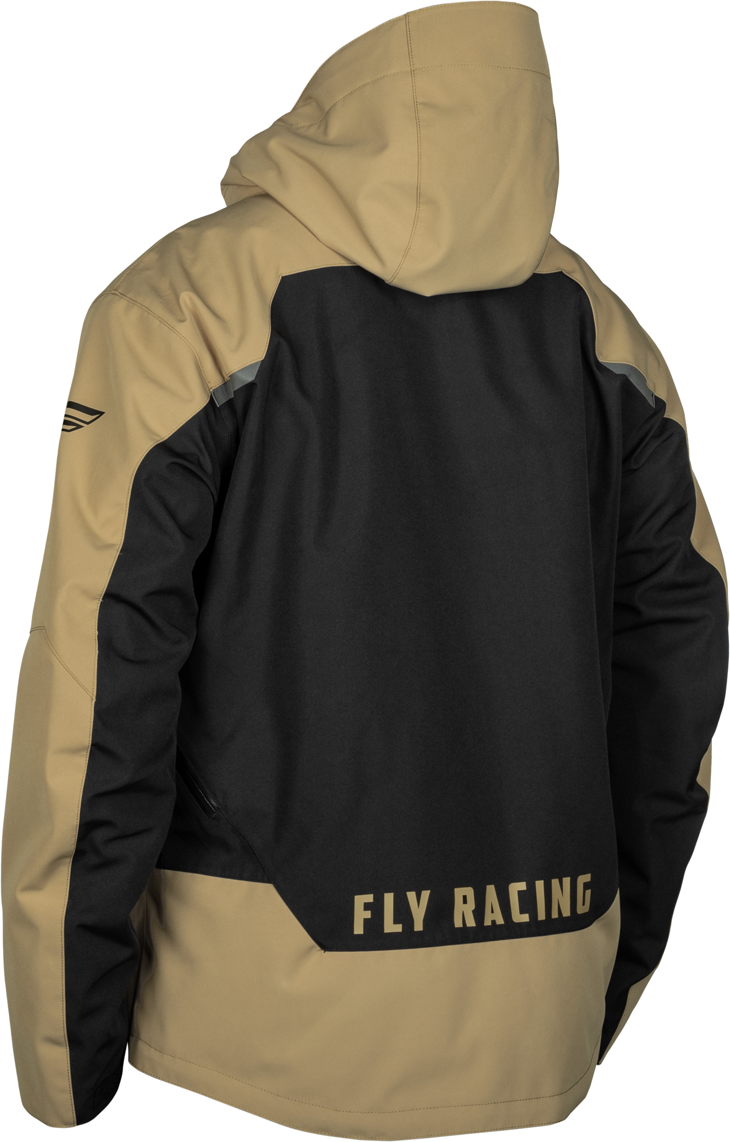 Fly Racing Carbon Jacket Black/Tan Medium - Waterproof and Breathable Ski & Snowboard Outerwear