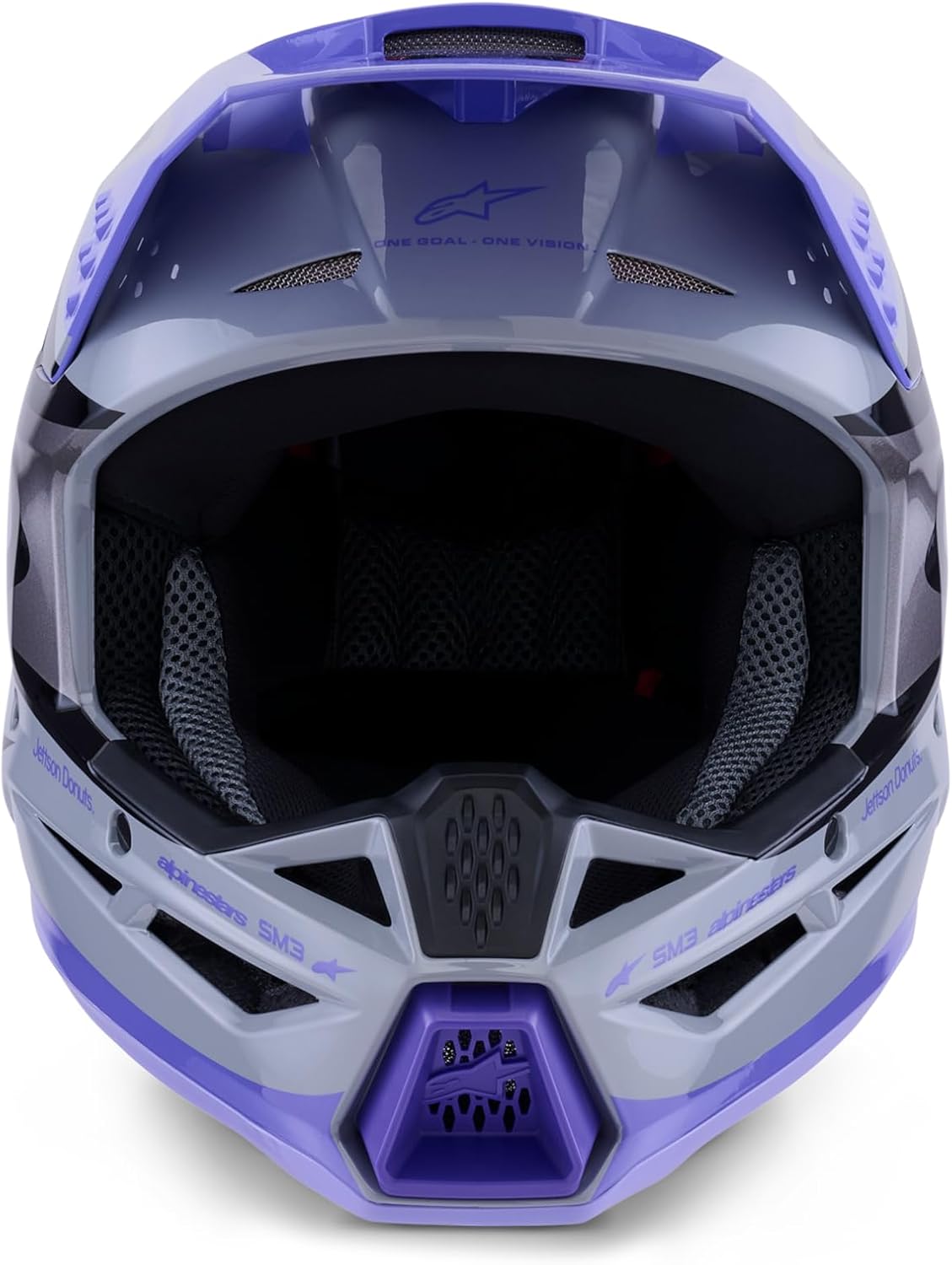 Alpinestars Jettson SM3 Helmet Adult/Youth Grey/Purple/Black Glossy