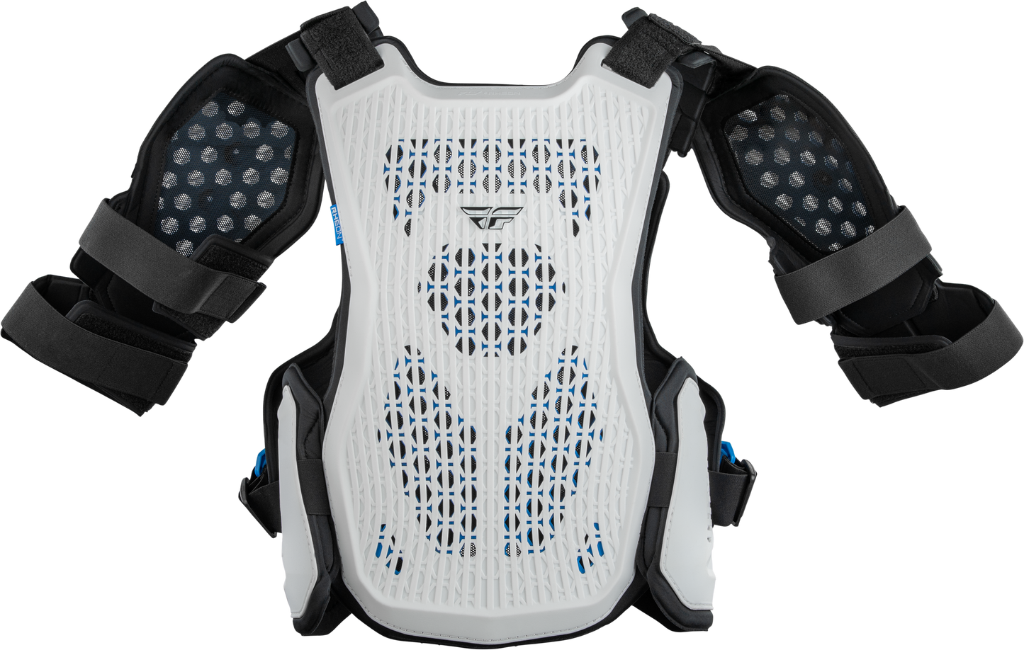 Fly Racing Blueprint RCH 3 Chest Protector White SM/MD - Impact-Resistant Motorcycle Gear