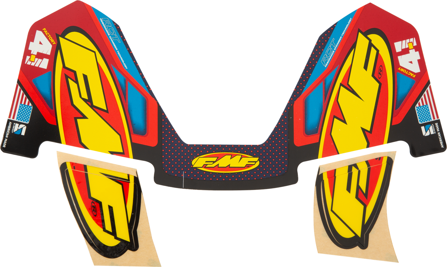 FMF 014841 4.1 Titanium RCT Wrap Decal for Motorcycle Racing
