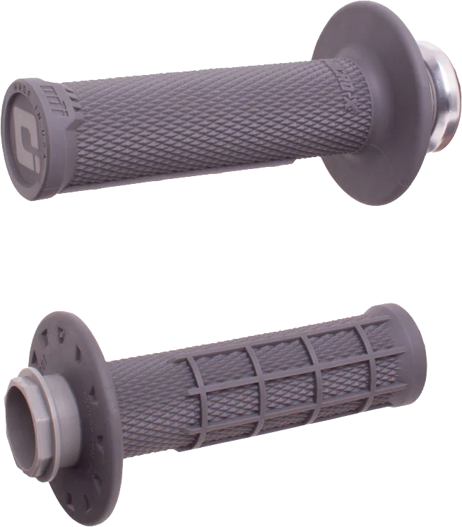 ODI Micro X Half Waffle Universal Graphite Grip Set – Easy Lock-On Installation for 7/8” Handlebars