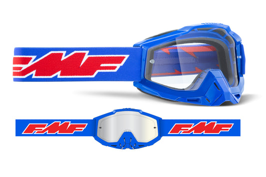 FMF VISION PowerBomb OTG Goggle with Rocket Blue Clear Lens, Part F-50041-00002