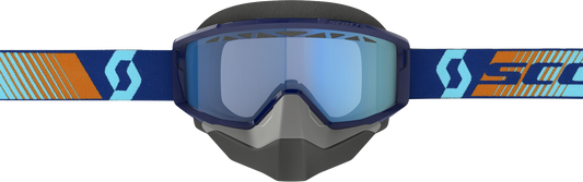 Scott Primal Snow Cross Goggle - Royal Blue and Orange with Blue Tint