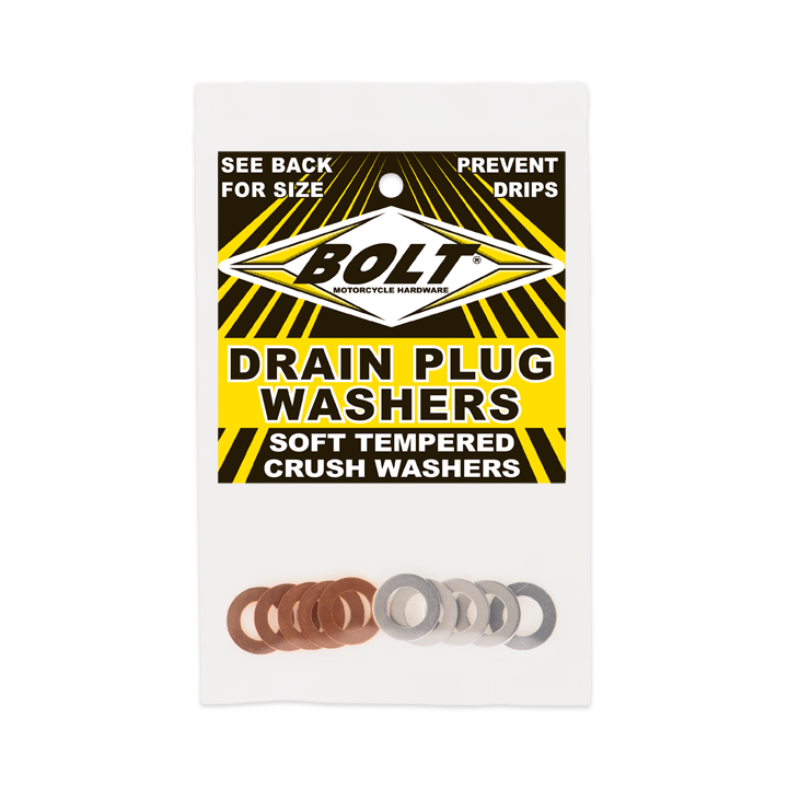 BOLT Crush Washers 10x18mm Assortment - 10 Pack with Copper & Aluminum Washers