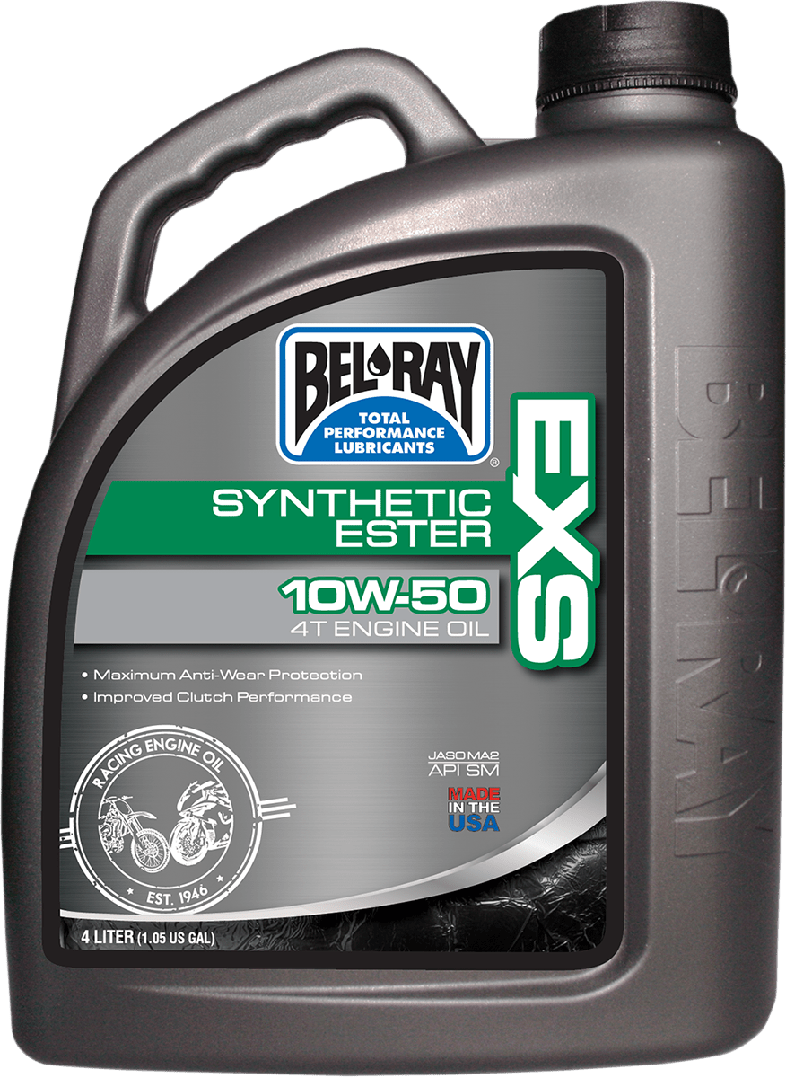 BEL-RAY EXS Synthetic 4T Oil 10W-50 - 4L | Part Number 99160-B4LW - Kelly Motorsports