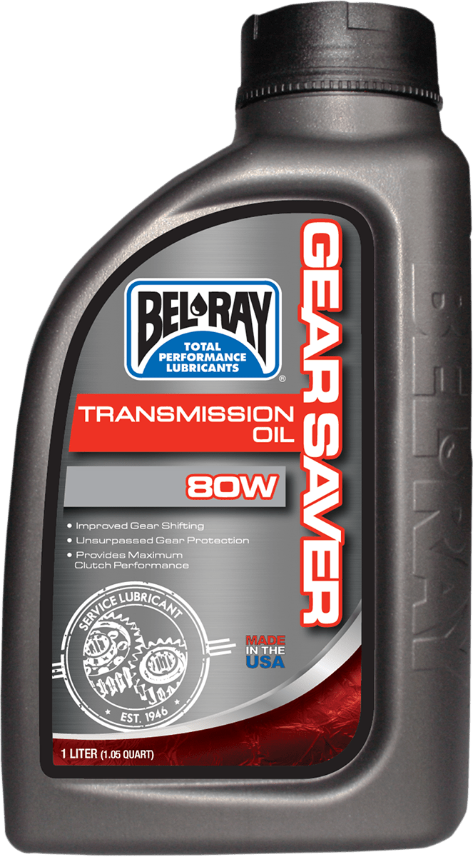 BEL-RAY Gear Saver Transmission Oil 80WT - 1L (Part #99250-B1LW) - Kelly Motorsports