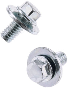 BOLT 8mm Hex Head Flange Bolt with 16mm Washer, 6x1.0x12mm, Pack of 10