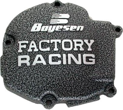 Boyesen Factory Racing Ignition Cover Black for Kawasaki KX125 (2003-2005) - Part SC-11AB - Kelly Motorsports