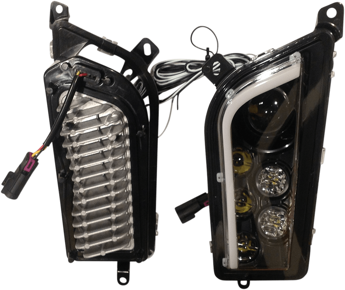 BRITE-LITES LED Headlight Conversion Kit for Polaris - Model BL-LEDRZRHALO - Kelly Motorsports