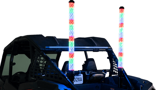 BRITE-LITES Super Chunk 3' Whip Light Pair with Bluetooth Music Sync and Smartphone Control - Part BL-WPCKIT3 - Kelly Motorsports