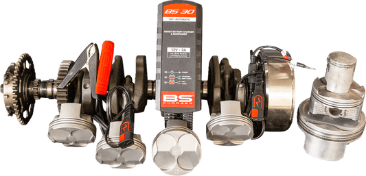 BS Battery BS 30 Battery Charger and Maintainer - 12V, 3A for Lead Acid and Lithium Batteries - Kelly Motorsports