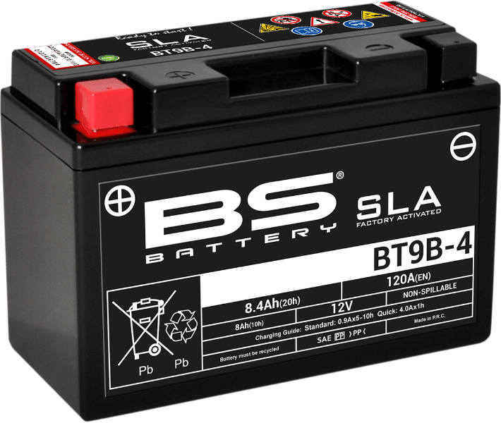 BS Battery BT9B-4 (YT) 300642 Absorbed Glass Mat Deep Cycle Battery - Kelly Motorsports