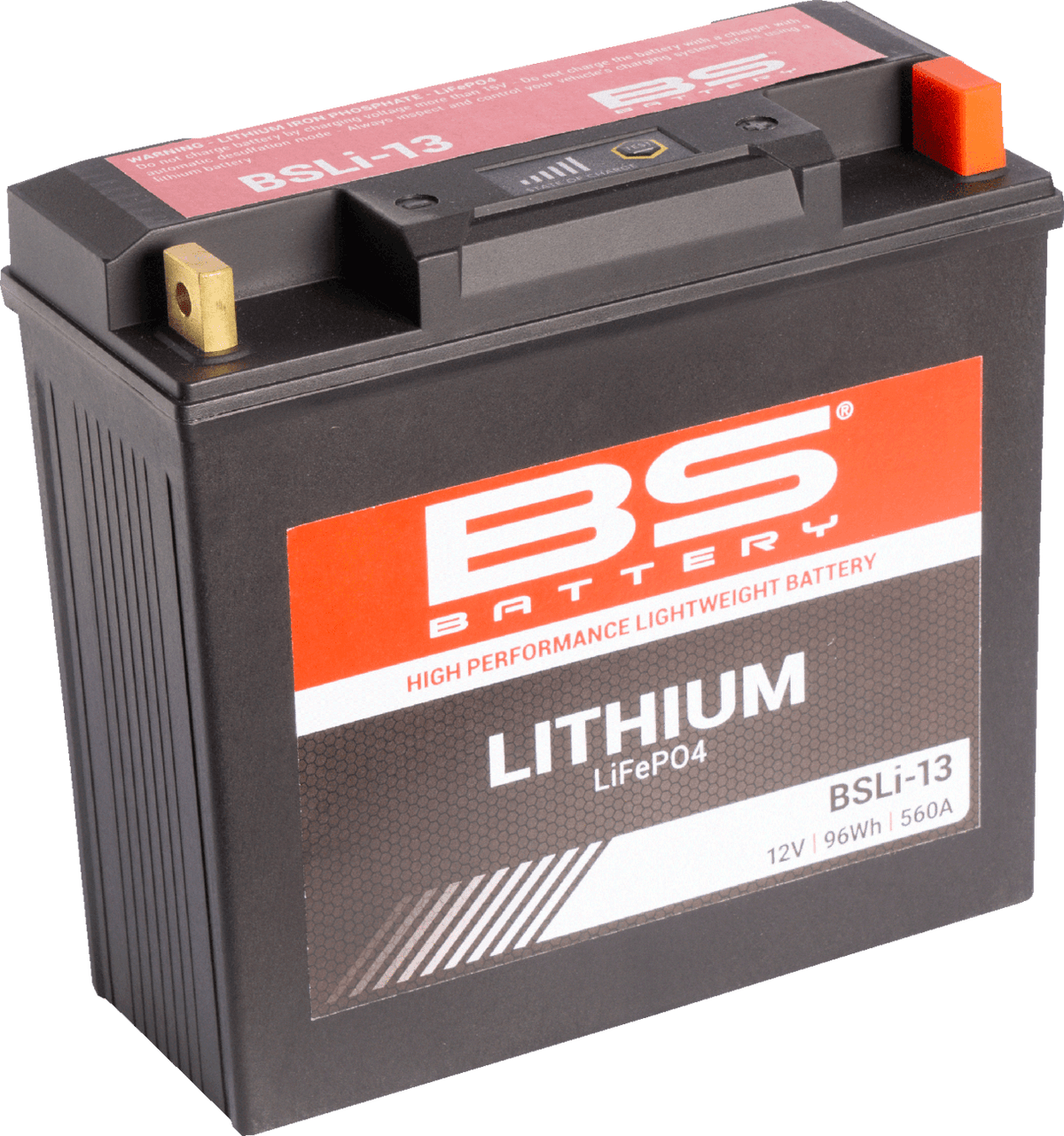 BS BATTERY Lithium Battery BSLi-13 360113 – 12.8V 5Ah Rechargeable Power Source with Fast Charging and Extended Cycle Life - Kelly Motorsports