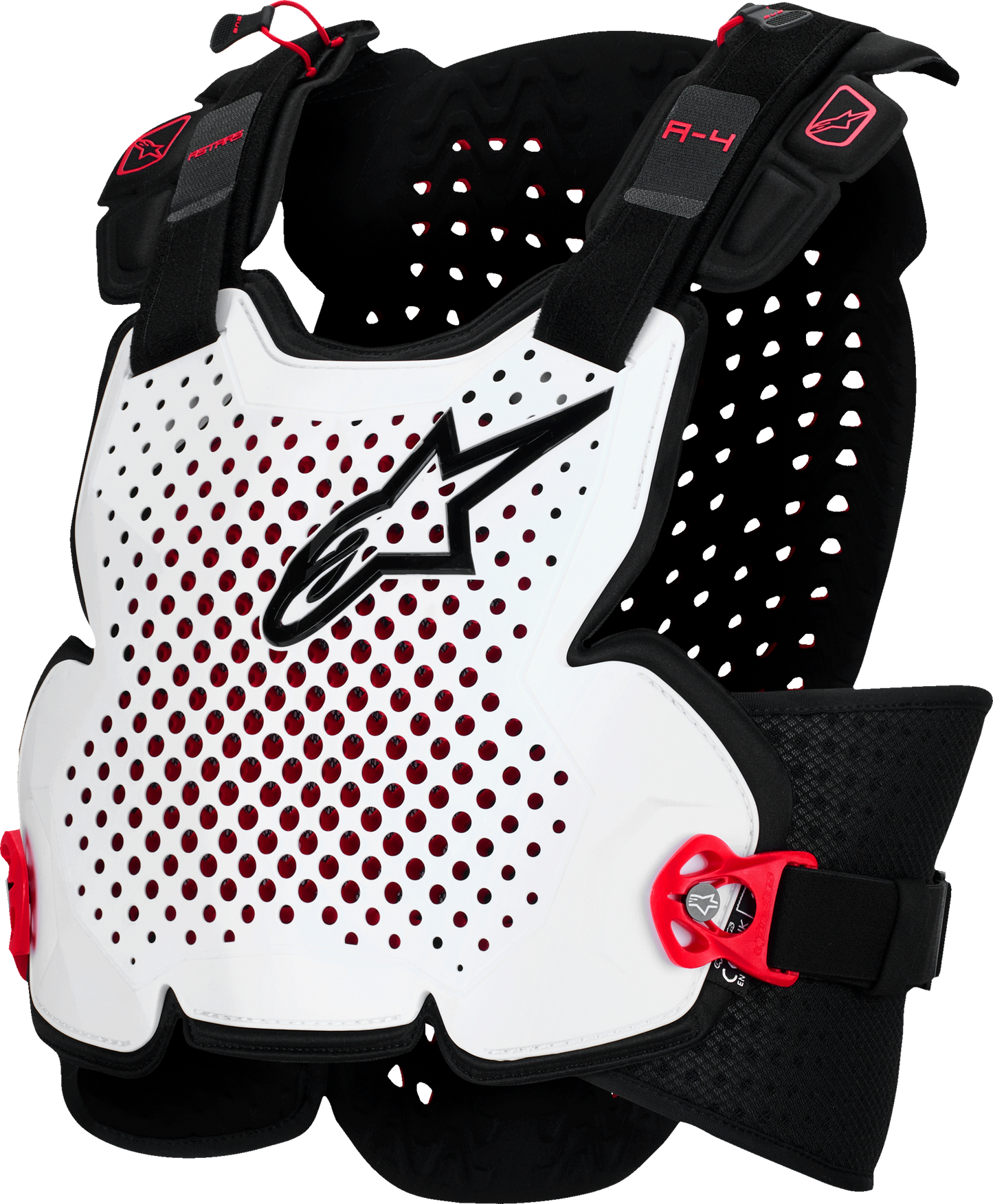 ALPINESTARS A-4 PLASMA CHEST PROTECTOR BLK/RED/WHT MD/LG