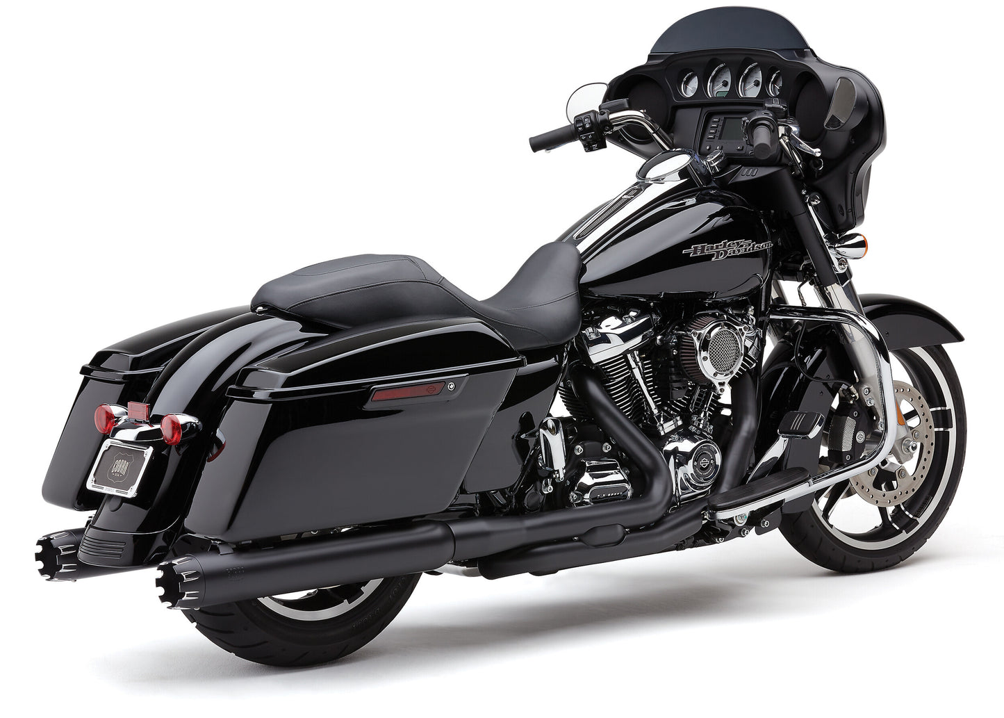 4" DUAL CUT TIP SLIP-ON BLACK FLH/FLT 17-22