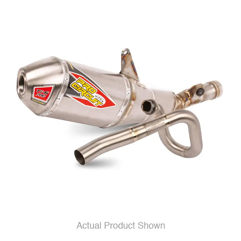 Pro Circuit Ti-6 BC Titanium Exhaust System with Titanium End Cap for Racing