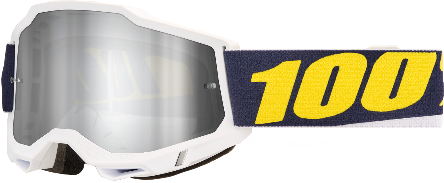 100-Percent Accuri 2 Goggle Toc Mirror Silver Lens - Superior Snowmobile Eye Protection