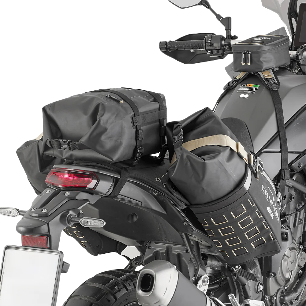GIVI Canyon Adventure Modular Base with 2x 16L and 1x 12L Bags – Durable Waterproof Motorcycle Storage System