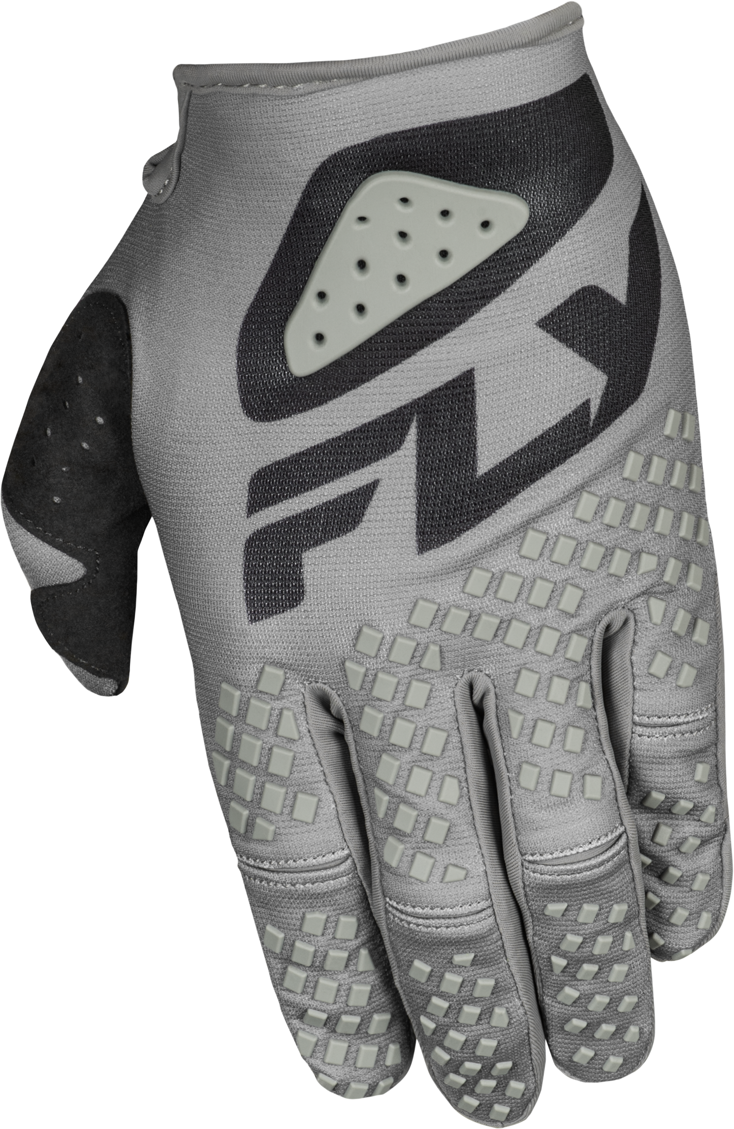 Fly Racing Kinetic Sym Gloves Grey/Black - Part Number 378-4123X