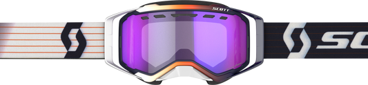 Scott Prospect Snow Cross Goggle with Blue/White Frame and Blue Chrome Lens